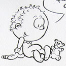 personnages mascottes bébés